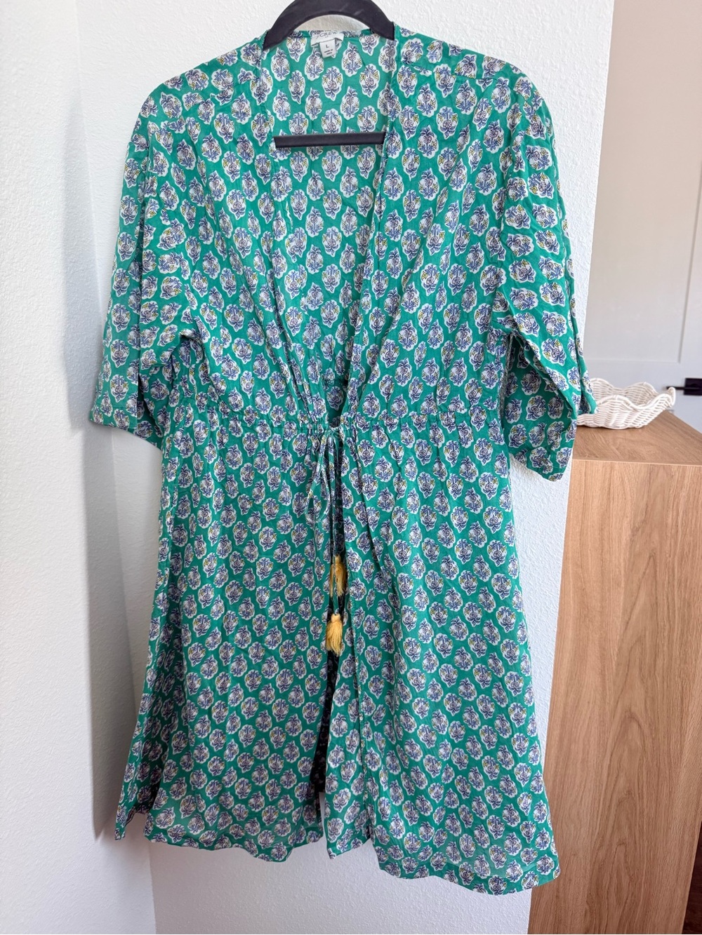 J. Crew Swim Cover, Kimono Style, 100% Cotton